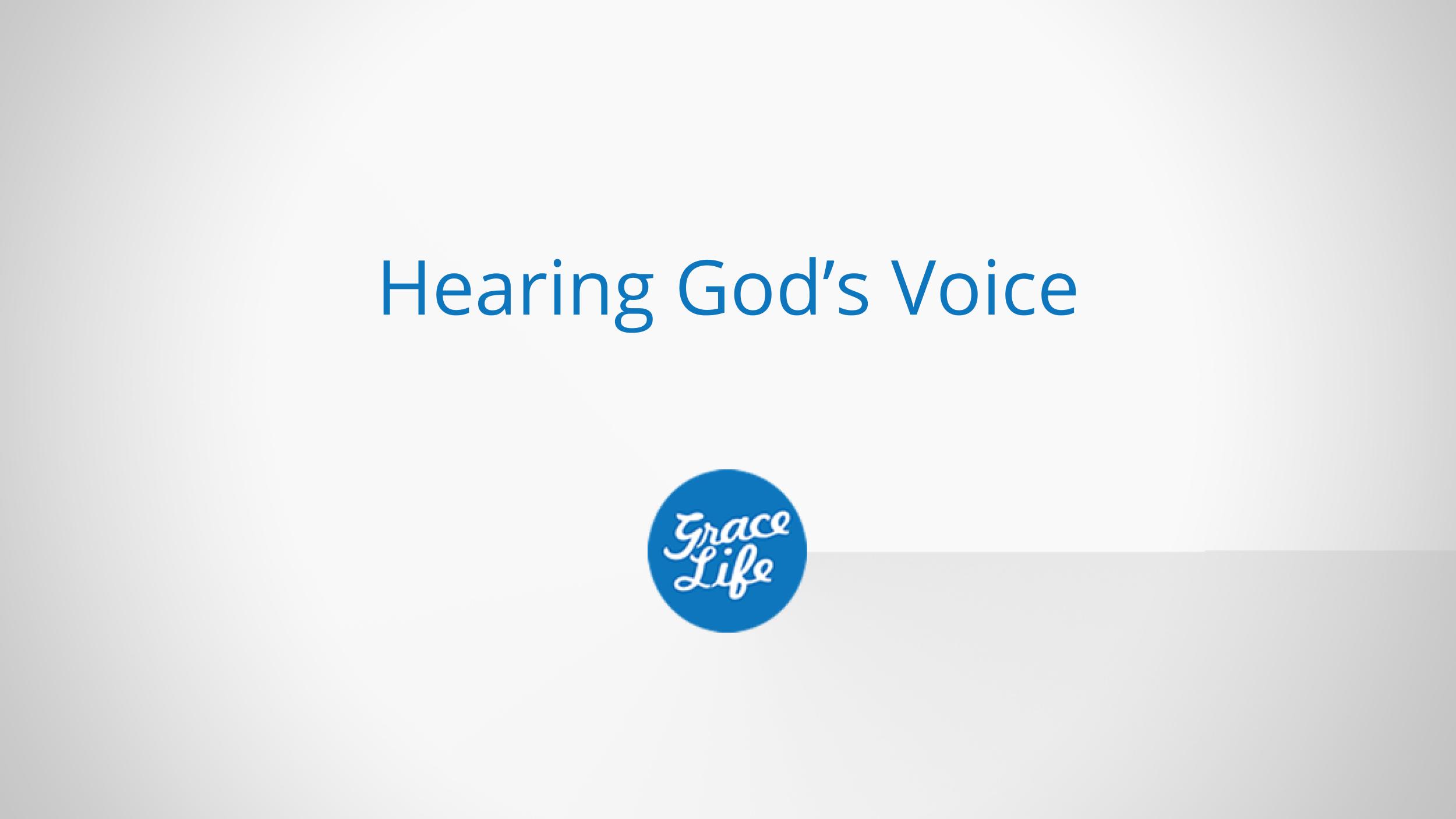 Hearing God's Voice